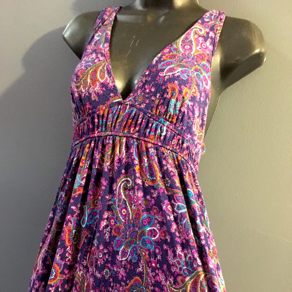 Long maxi paisley print dress - Picture 2 of 9